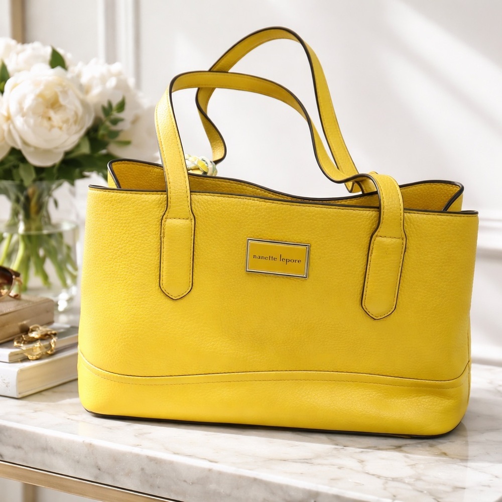 Nanette Lepore Vibrant Yellow Tote - Picture 5 of 8